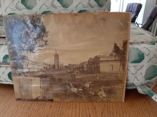 4  ZAR ANTIQUE ALBUM PHOTO PRINTS  ON CARD BOTH SIDES  PRETORIA CHURCH SQUARE