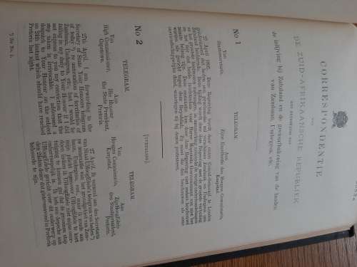 BOER WAR !!Correspondentie ZAR oor de Grensafbakening   gedrukt staatsdrukkery  Pretoria   1899