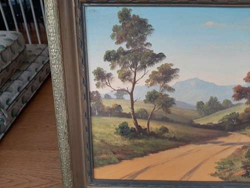 S WEBBER   OIL PAINTING   VINTAGE    64cm×58cm with frame