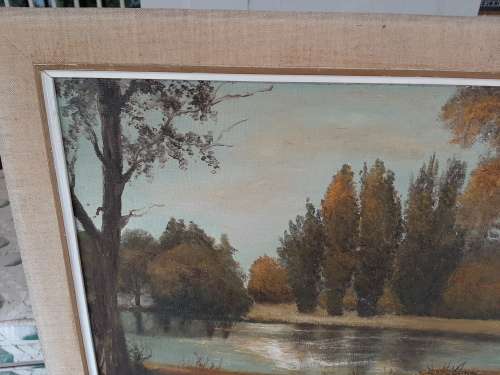 K ROSE .INNES   OIL PAINTING OF SCENE IN MAGALIESBERG  78CM ×56CM with frame