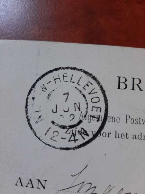 OORSPRONKLIKE GENL  DE WET BRIEFKAART MET NEDERLANDSE SEEL EN STEMPELS  GEDATEER 6 JUNIE 1902