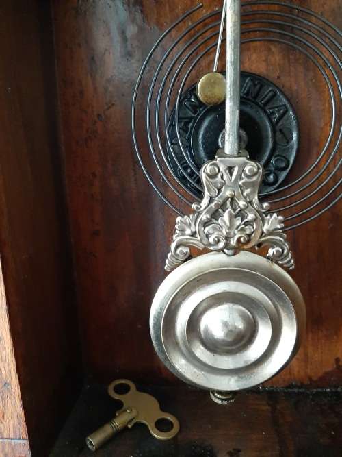 1882  patent   Ansonia Clock   made in New York  good working order with key  chimes 30/60min and