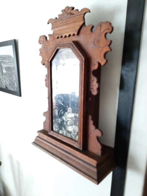 1882  patent   Ansonia Clock   made in New York  good working order with key  chimes 30/60min and