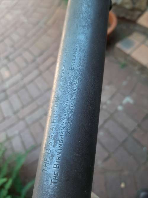 AMAZING   BSA  IMPROVED VERSION  PELLET GUN MADE IN 1914 AND STILL SHOOTING GREAT!!