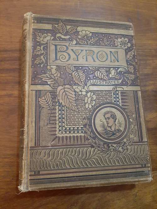 THE POETICAL WORKS OF LORD BYRON  1800`S LARGE BEAUTIFULL BOOK