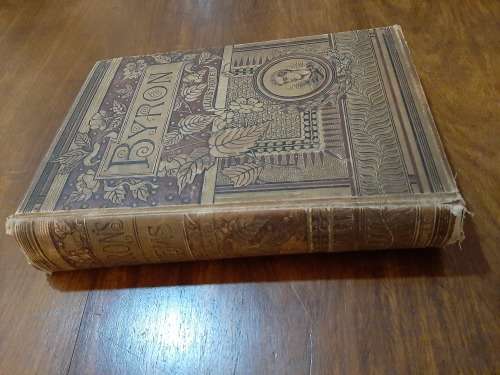 THE POETICAL WORKS OF LORD BYRON  1800`S LARGE BEAUTIFULL BOOK