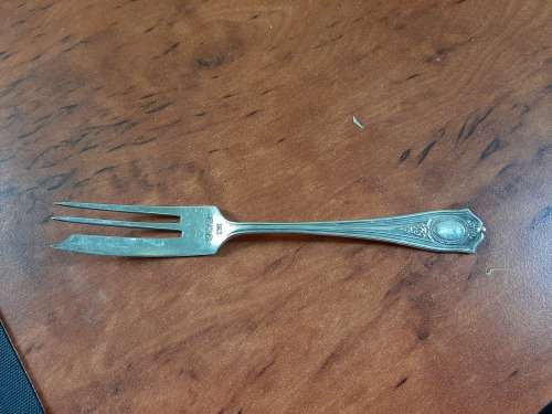 QUALITY!! 6 BOXED STERLING SILVER CAKE FORKS  MADE IN BIRMINGHAM ENGLAND IN 1914 BY CHRIS WILKENS