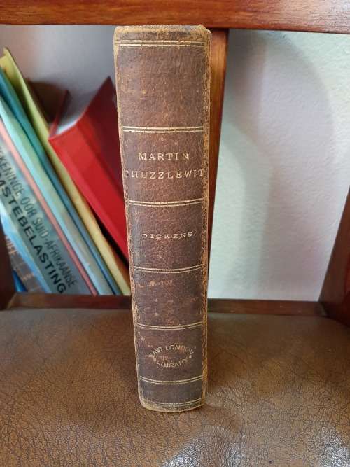 ANTIQUE   MARTIN CHUZZLEWIT    BY CHARLES DICKENS   PUBLISHED IN 1800`S  BY CHAPMAN and HALL  !