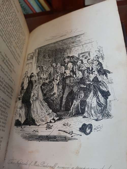 ANTIQUE   MARTIN CHUZZLEWIT    BY CHARLES DICKENS   PUBLISHED IN 1800`S  BY CHAPMAN and HALL  !