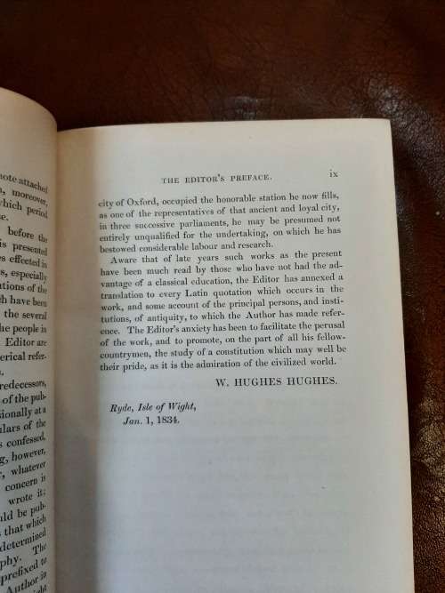 BEAUTIFULL BOOK   !THE CONSTITUTION OF ENGLAND  PUBLISHED IN LONDON  1834!!