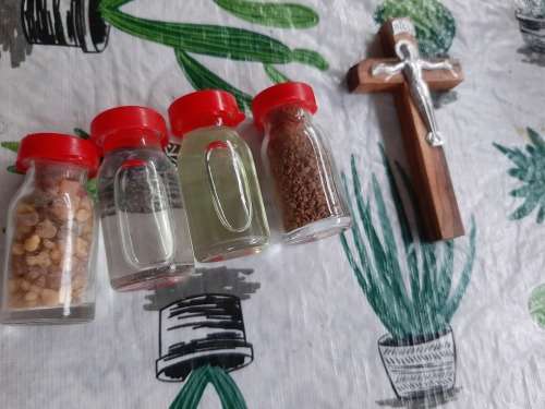 SACRED OBJECTS FROM THE HOLY LAND  includes holy water from Jordan river
