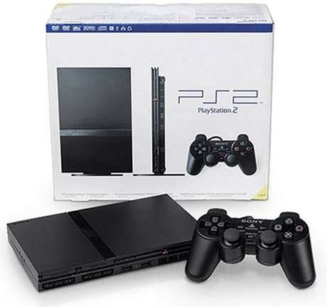 BRAND NEW PLAYSTATION 2 SLIM BLACK WITH A FREE GAME BEN TEN GAMRE (*SEALED*)