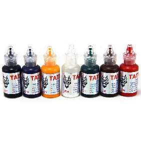 7 Colour tattoo ink (20ml) ***Free P&P***