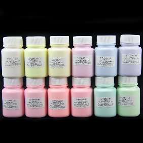 12 Colours blacklight UV tattoo glow ink 15ml ***Free P&P***