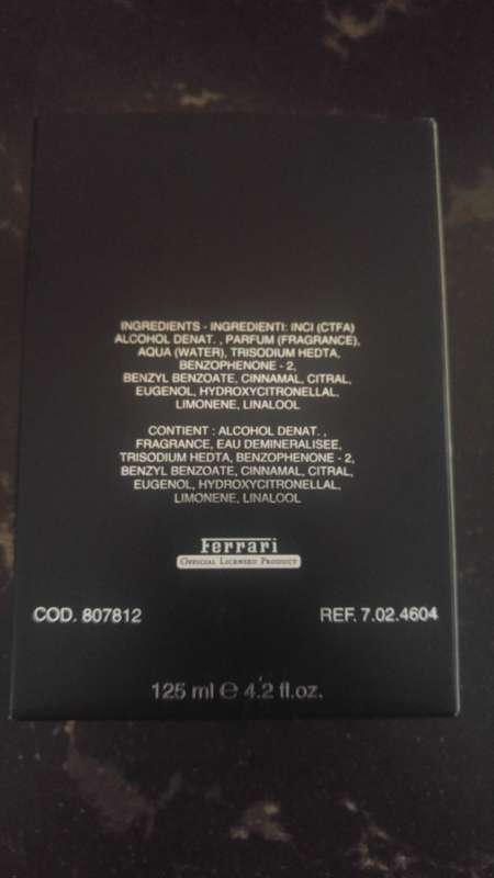 Scuderia Ferrari Black 125ml EDT Spray - For Him