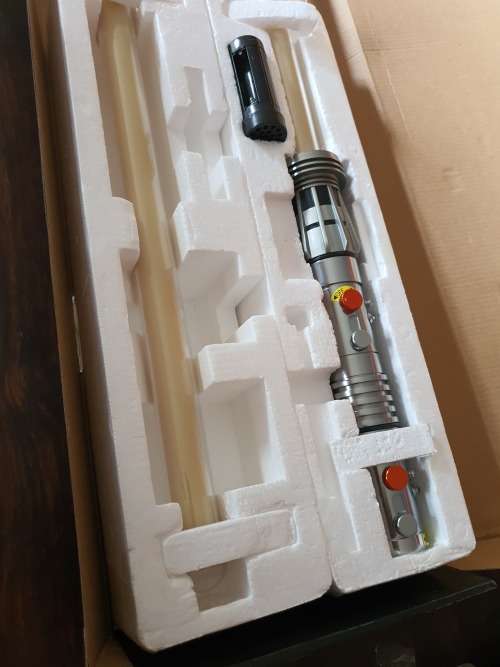 Star Wars - Master Replicas - Mint Darth Maul Double Bladed Collectible Lightsaber SW-214 Rare!
