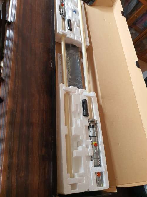 Star Wars - Master Replicas - Mint Darth Maul Double Bladed Collectible Lightsaber SW-214 Rare!