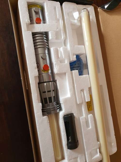 Star Wars - Master Replicas - Mint Darth Maul Double Bladed Collectible Lightsaber SW-214 Rare!