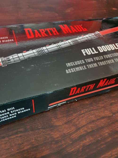 Star Wars - Master Replicas - Mint Darth Maul Double Bladed Collectible Lightsaber SW-214 Rare!