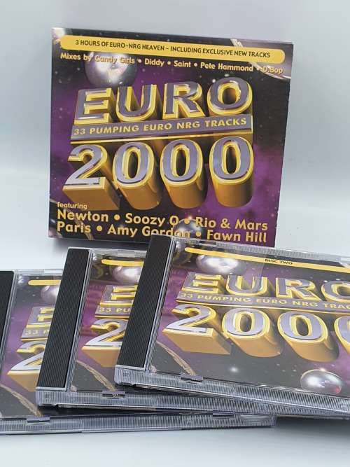 EURO 2000 - 33 Pumping Euro NRG Tracks- 3 CD Set Mint Import