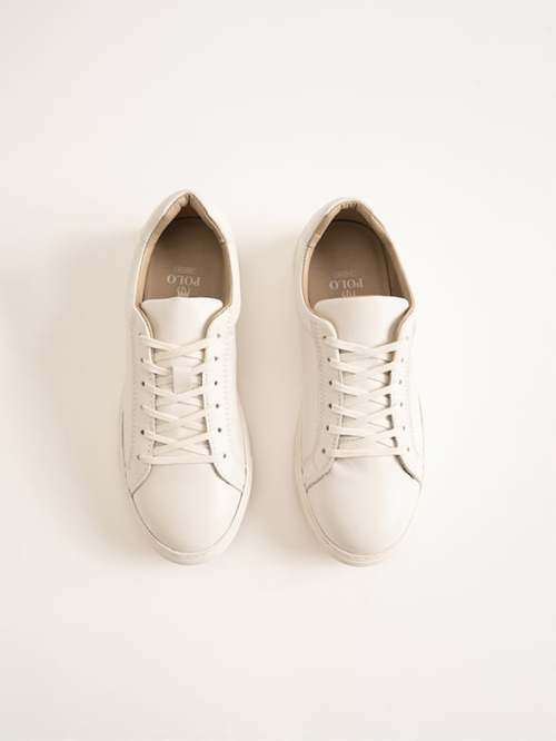 Polo Classic Leather White Men`s Sneakers UK 9