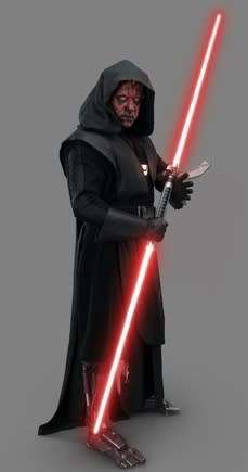 Star Wars - Master Replicas - Mint Darth Maul Double Bladed Collectible Lightsaber SW-214 Rare!