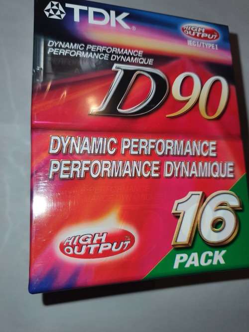 16-Pack TDK D90 Blank Audio Cassette Tapes High Output Sealed!