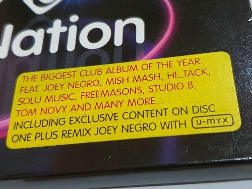Ministry of Sound Dance Nation Imported ed 2 CD Set