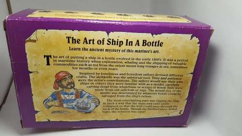 Vintage MAYFLOWER Ship in a Bottle Kit by Woodkrafter No. 204 New - Open Box
