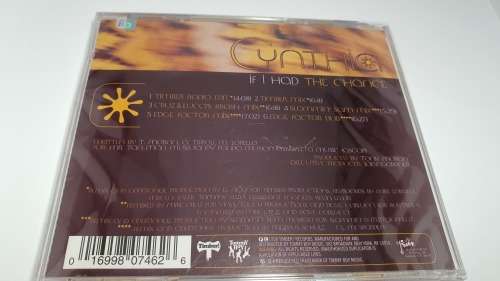 Cynthia If I Had a Chance CD Single Sealed!