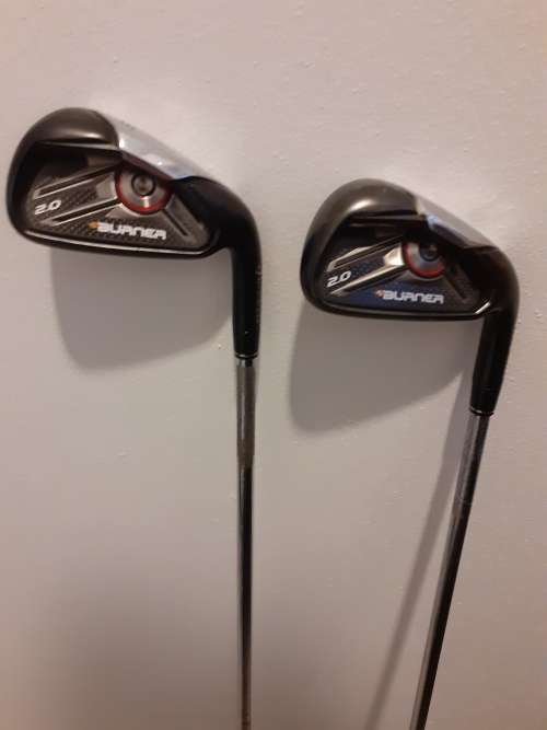 5 IRON, 6 IRON TAYLORMADE BURNER 2.0 HP STEEL REGULAR FLEX