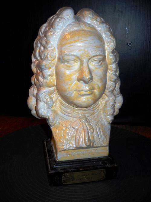 FUNKY COLLECTABLE!!!! RETRO HAENDEL CERAMIC  BUST BY GOEBEL GERMANY,IN GOOD CONDITION