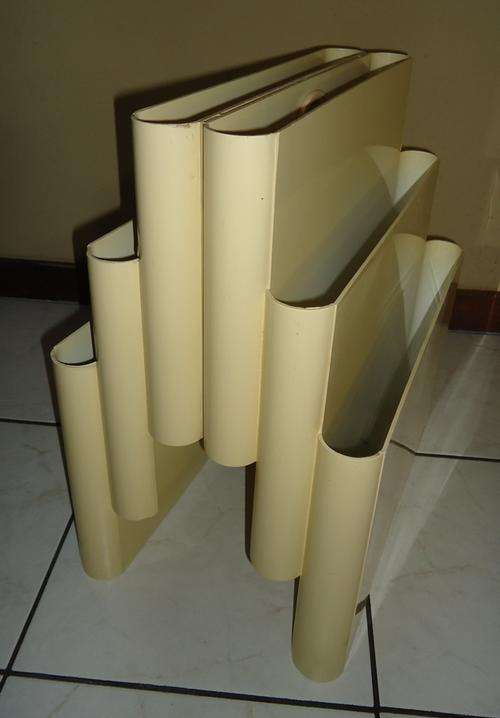 SEVENTIES ORIGINAL KARTELL DESIGNER MAGAZINE STAND DESIGN BY GIOTTO STOPPINO,HAVE A LOOK!!!