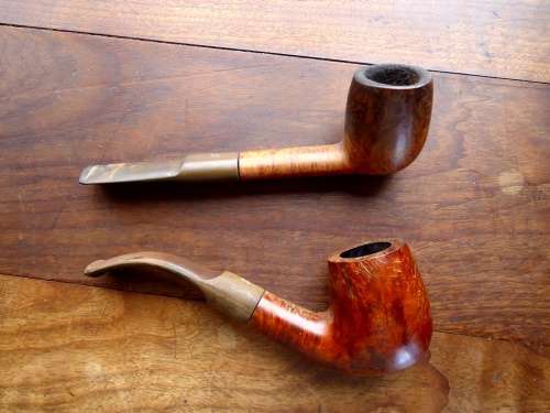 lot of two salvarella smoking pipes