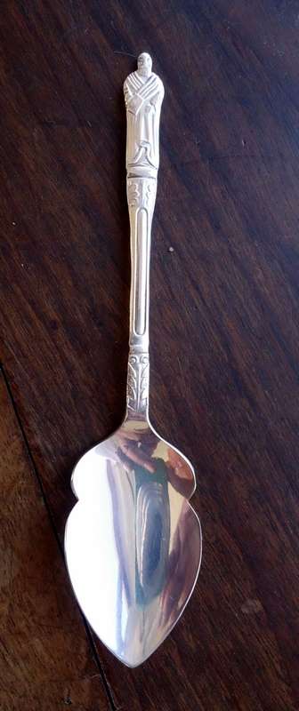 RARE  VINTAGE APOSTEL SILVERPLATE CONDIMENTSPOON IN GREAT CONDITION,VERY COLLECTABLE!!