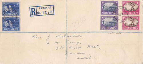 VICTORY ISSUE - 1945 ON COVER WITH VARIETIES