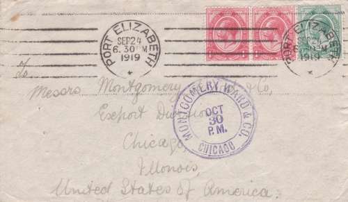 Collection of Early Union of South Africa King's George V Covers