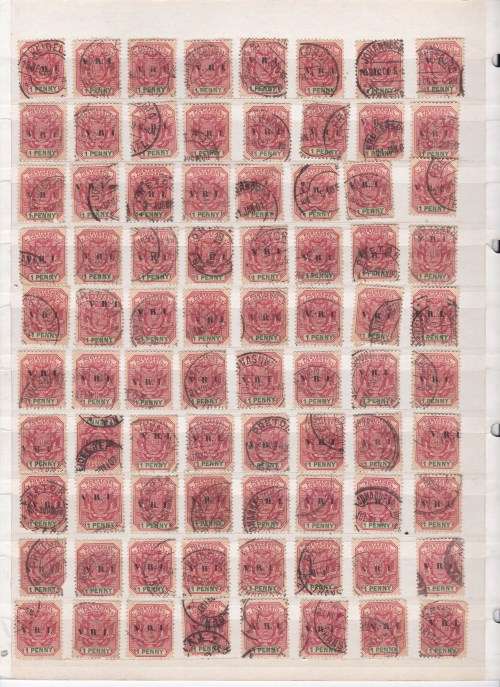 Transvaal - Large Accumulation of VRI / ERI Overprinted used stamps