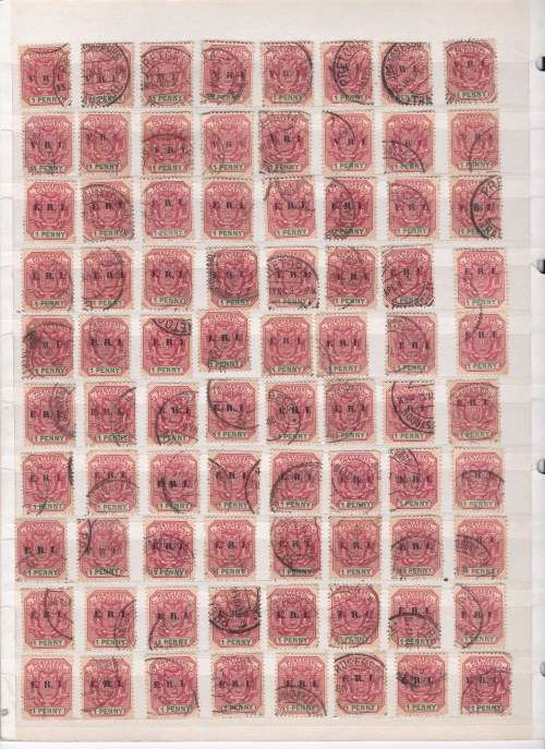 Transvaal - Large Accumulation of VRI / ERI Overprinted used stamps