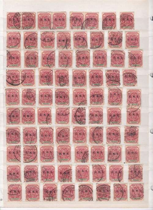 Transvaal - Large Accumulation of VRI / ERI Overprinted used stamps