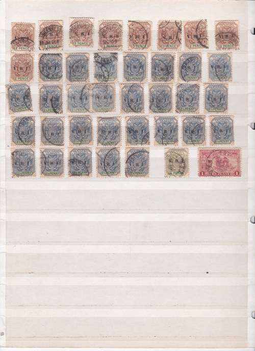 Transvaal - Large Accumulation of VRI / ERI Overprinted used stamps