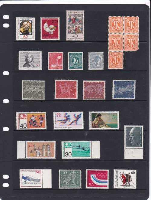 Germany - Page of UMM Stamps