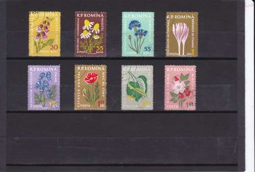 Thematic Flowers on Stamps - UMM + Precancelled Group