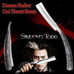 Sweeney Todd Demon Barber Cut Throat Knife Shaving Razor Sharp