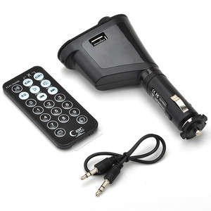 Car Kit Mp3 Player Wireless Fm Transmitter Modulator USB Sd MMC Slot with Remote