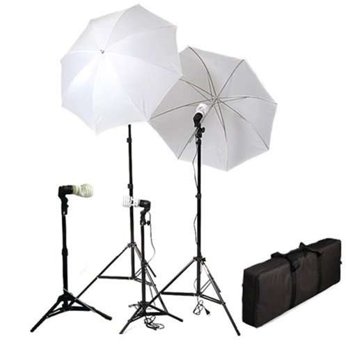 Cowboystudio 4 Piece Continuous Photography /Video Studio Digital Lighting Kit with Umbrellas and Ba
