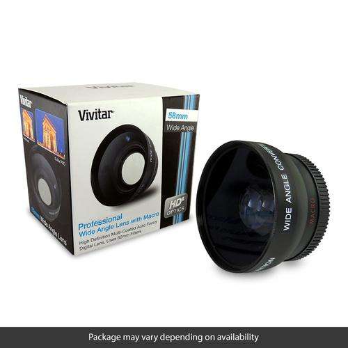 58MM 2.2X Telephoto and 0.43X Wide Angle (with Macro) High Definition Lenses for CANON