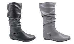 Ladies Long Rider Boots Grey (size 6)