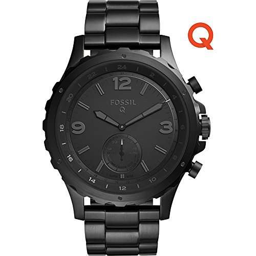 Fossil Q Nate Stainless Steel Hybrid Smartwatch (Black)