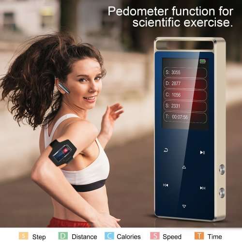 AGPTEK A01T 8GB Bluetooth MP3 Player Touch Button with FM